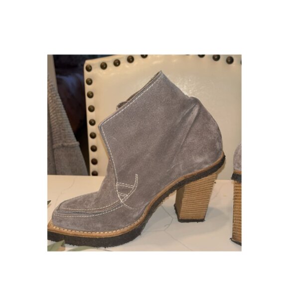 Dusica Sacks Italian Leather handmade distressed ankle boots sz 7 - Picture 7 of 13